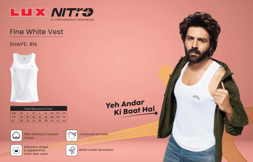 Lux Nitro White RN Vest