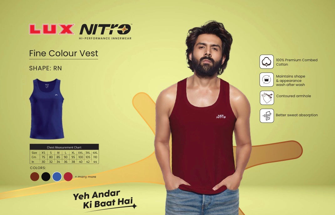 Lux Nitro Colour RN Vest