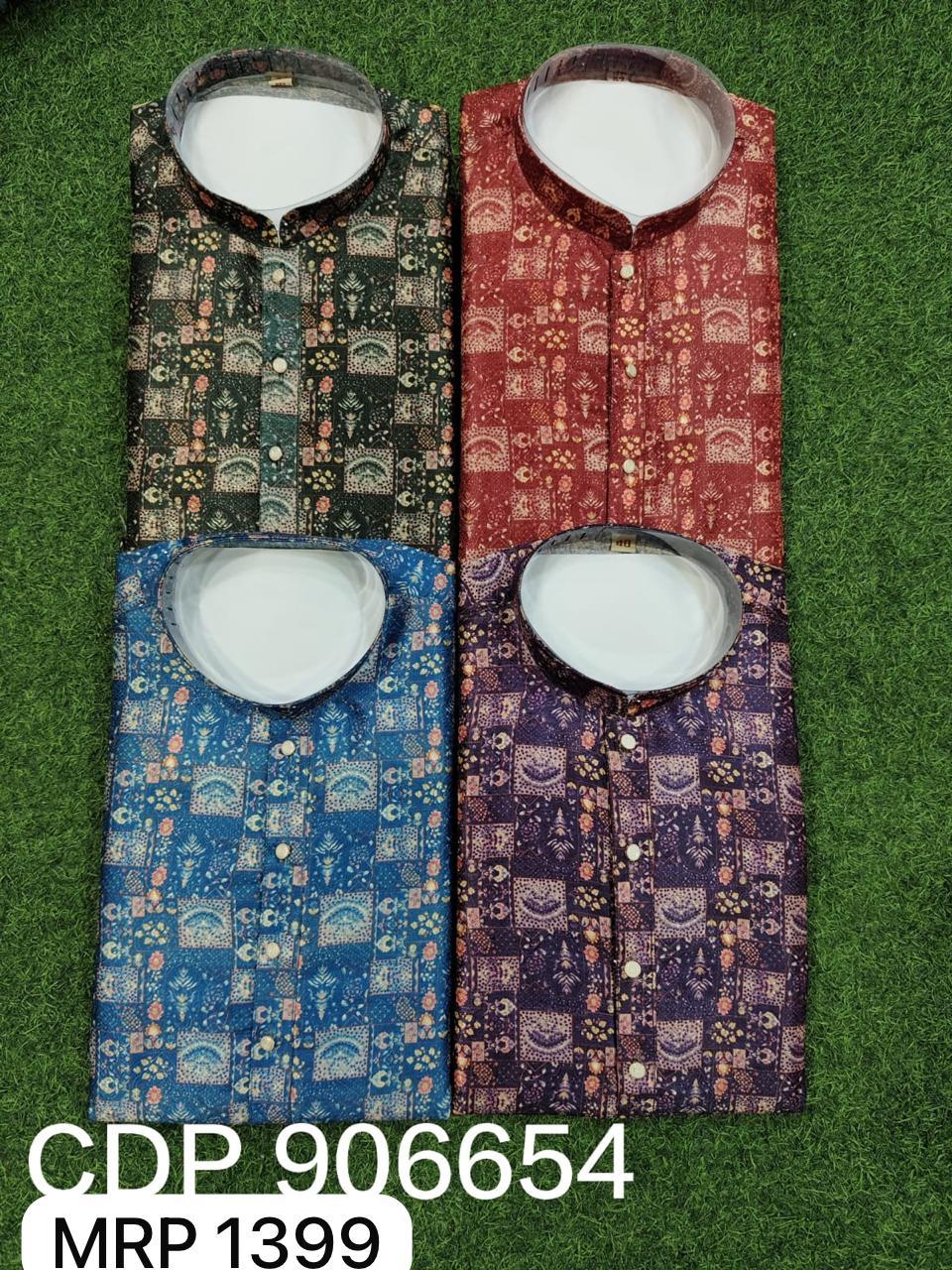 Men Kurta Pyjama Set (36-42 4 Pcs)