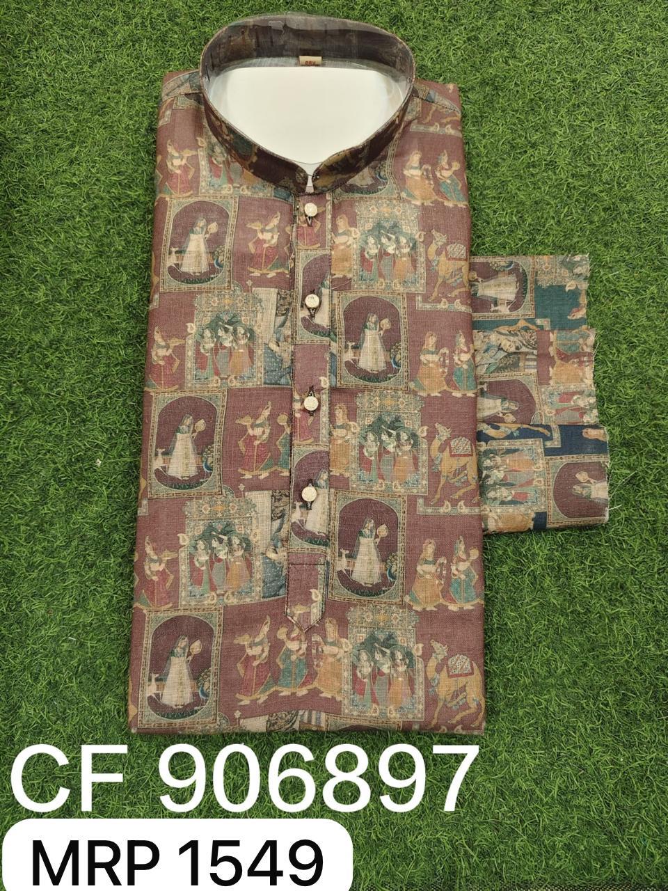 Men Kurta Pyjama Set (36-42 4 Pcs)