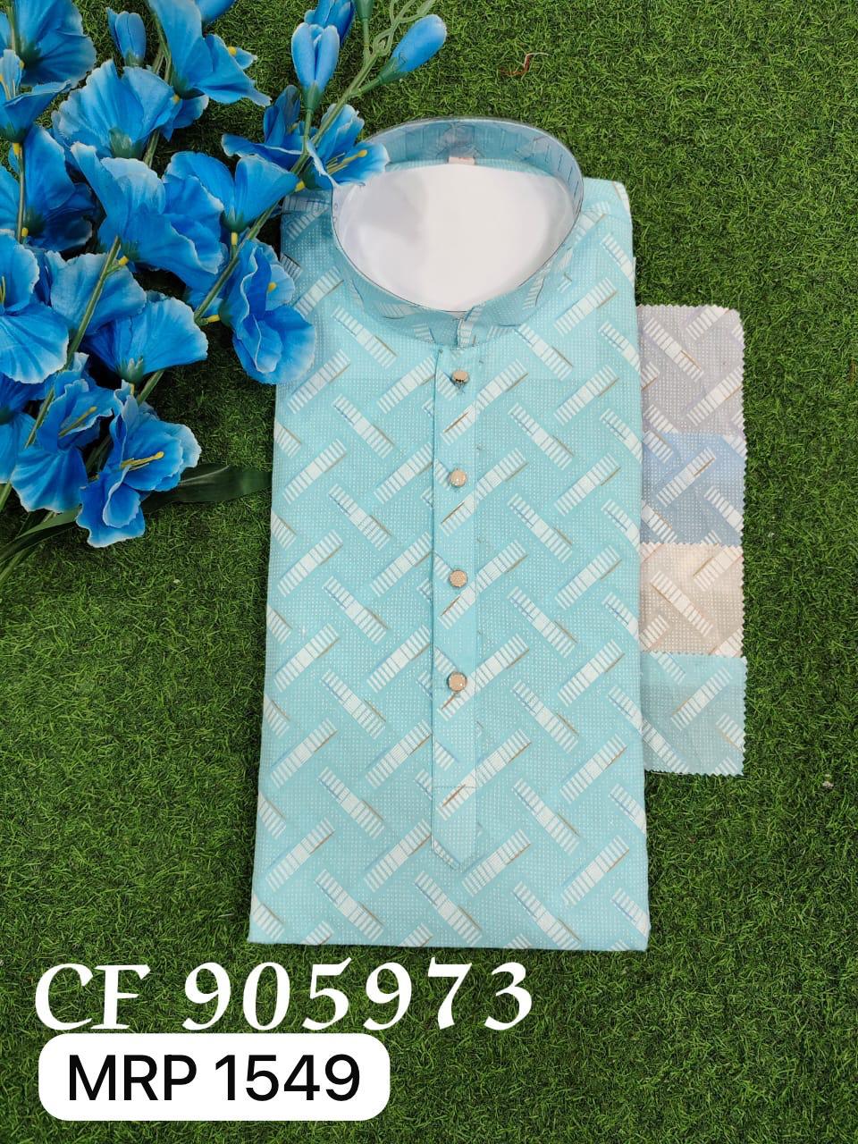 Men Kurta Pyjama Set (36-42 4 Pcs)