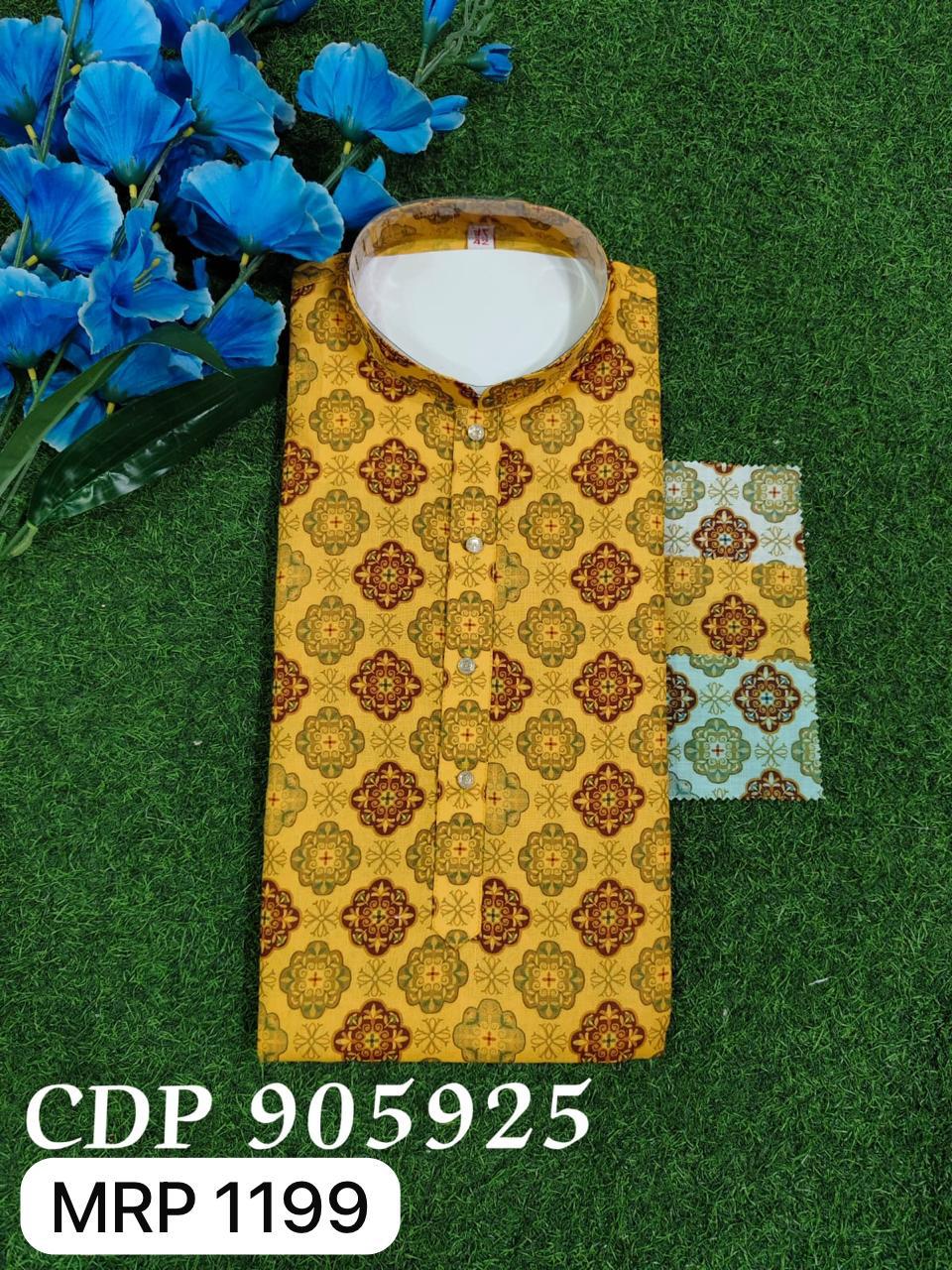 Men Kurta Pyjama Set (36-42 4 Pcs)