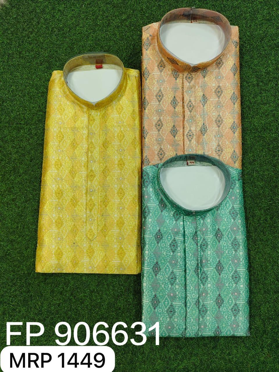 Men Kurta Pyjama Set (36-42 4 Pcs)