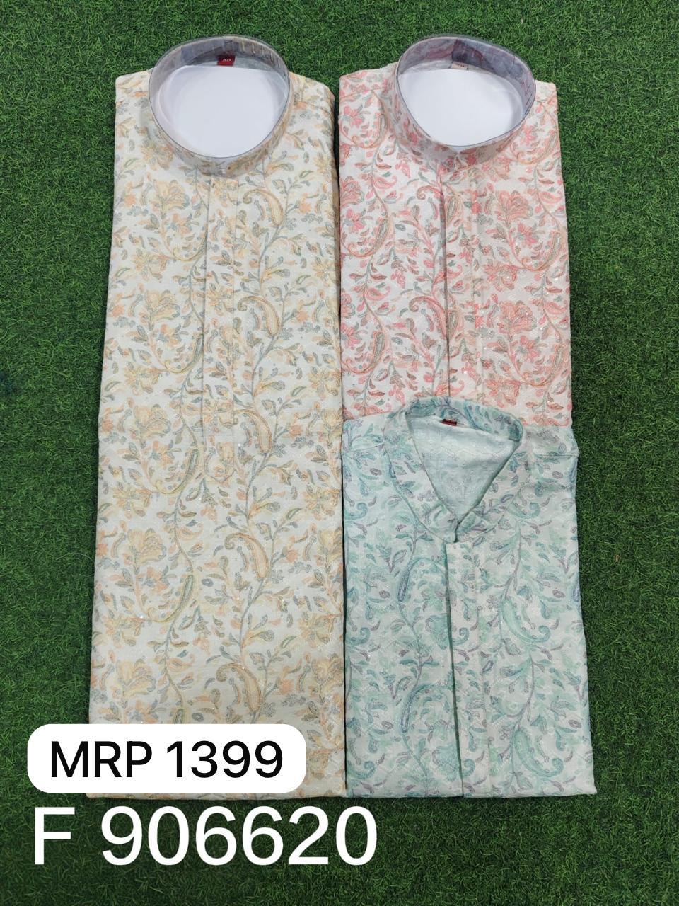 Men Kurta Pyjama Set (36-42 4 Pcs)